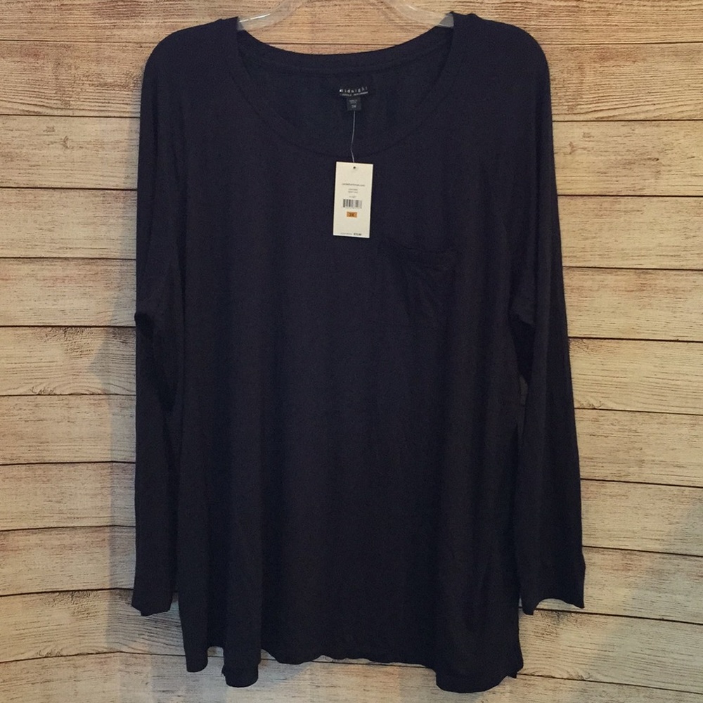 Navy blue pajama top